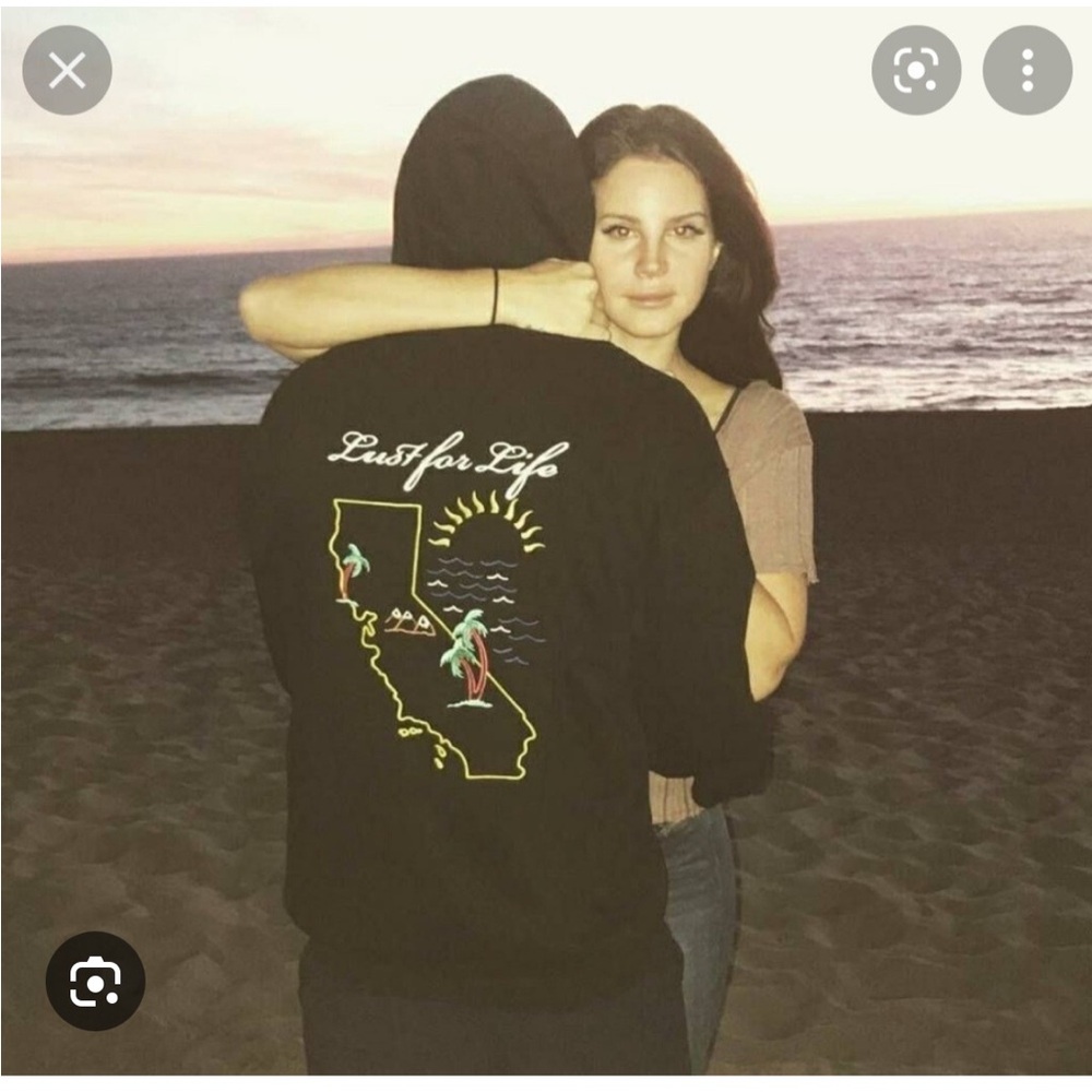 RARE LANA DEL REY Lust For Life California Hoodie Sweatshirt Authentic OFFICIAL